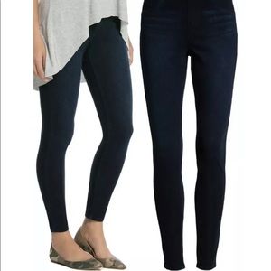 SPANX JEAN-ISH LEGGINGS M - Dark Wash Denim